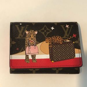Louis vuitton leopard limited edition wallet